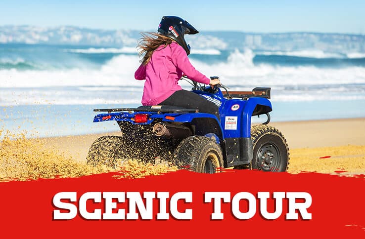 Quad biking near Nelson Bay on the Stockton sand dunes