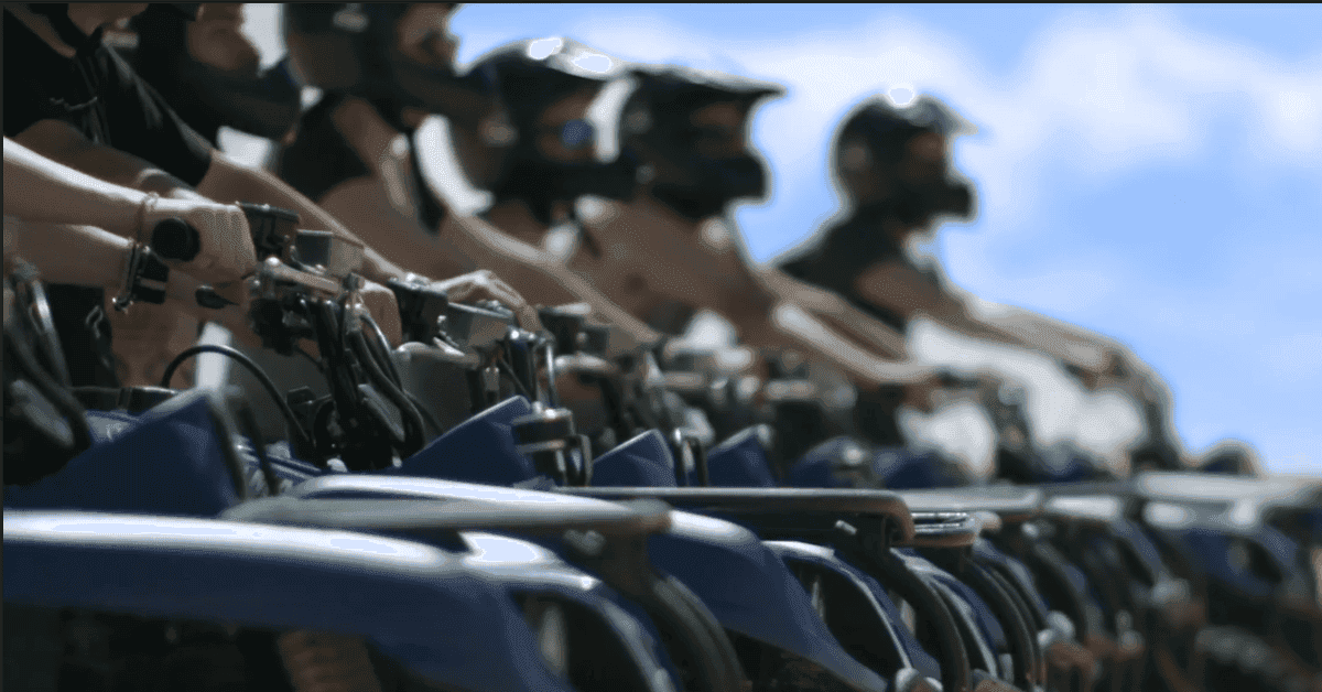 Group quad biking for a bucks party near Newcastle
