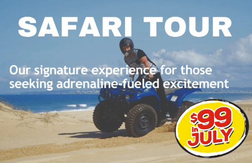 Quad biking on the Port Stephens sand dunes — limited time offer