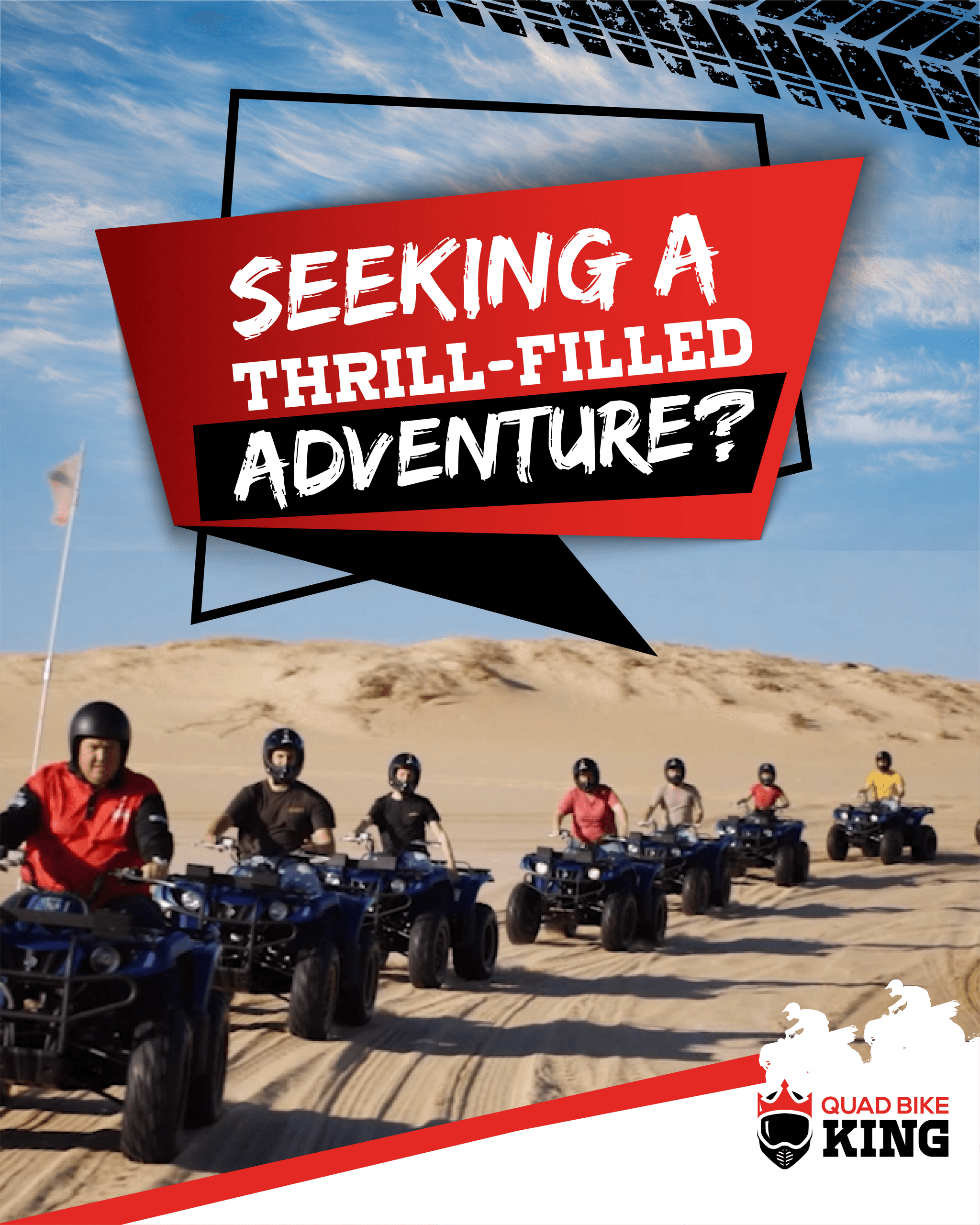 Quad biking near Newcastle on the Stockton sand dunes