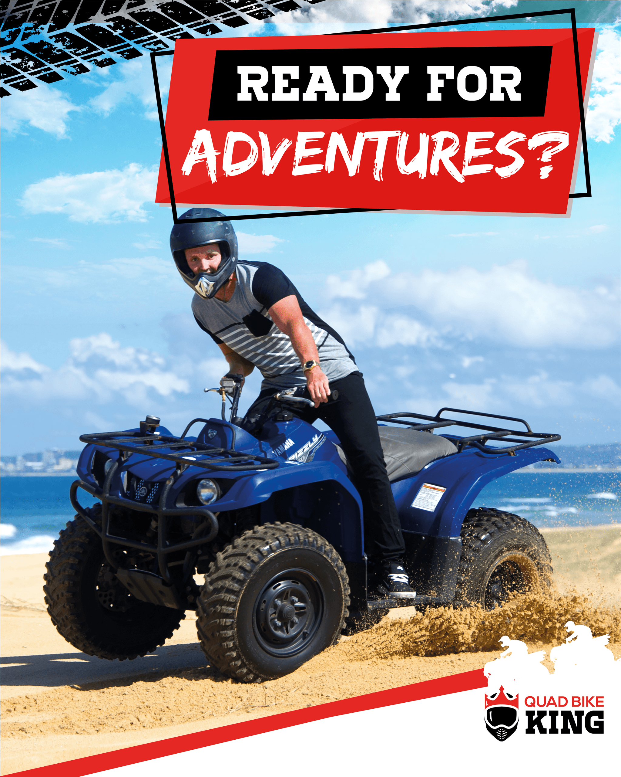 Quad biking day trip from Sydney on the coastal sand dunes